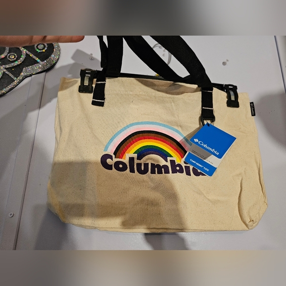 Columbia Canvas Tote Bag Pride Rainbow NWT - Picture 7 of 10